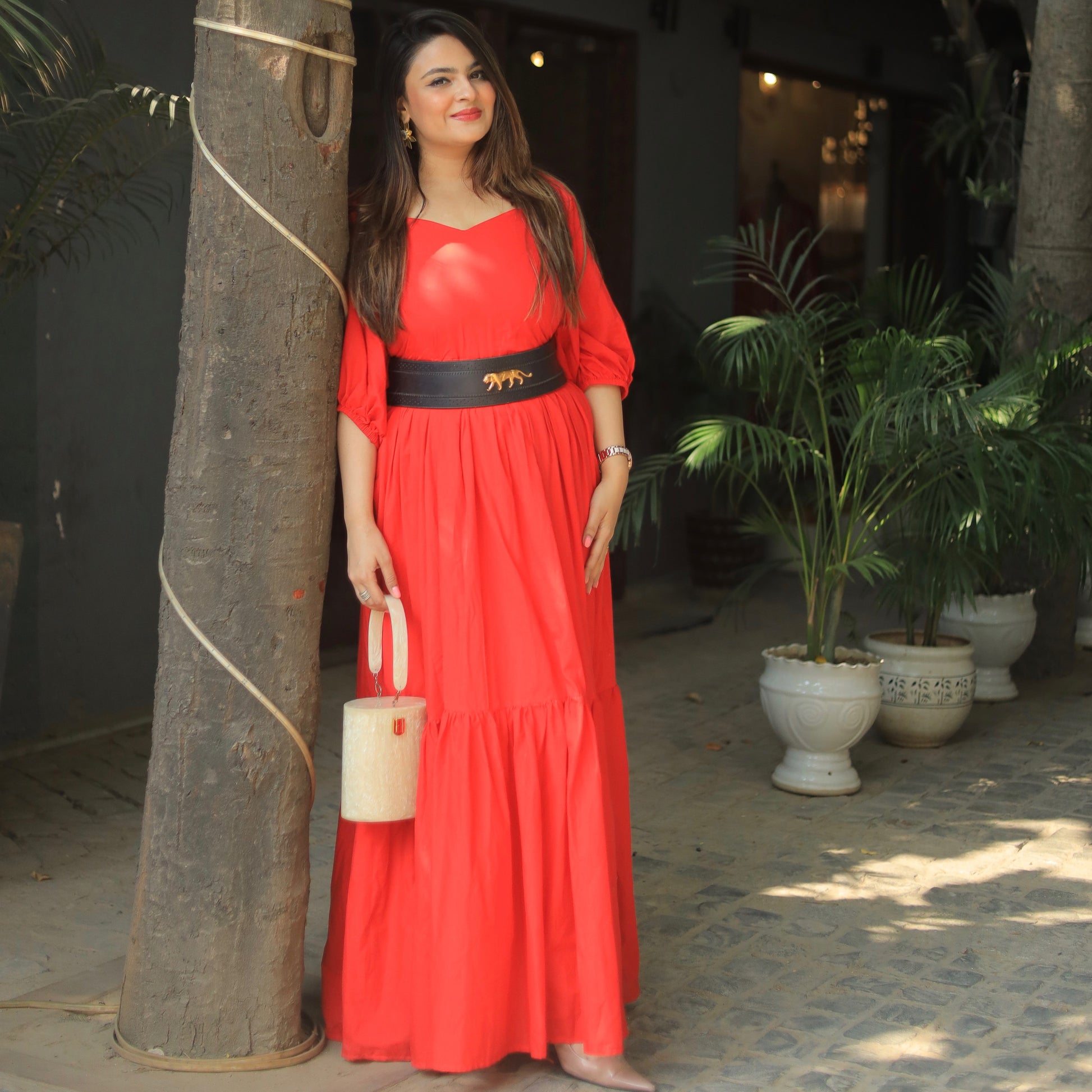Rose Red Long Dress