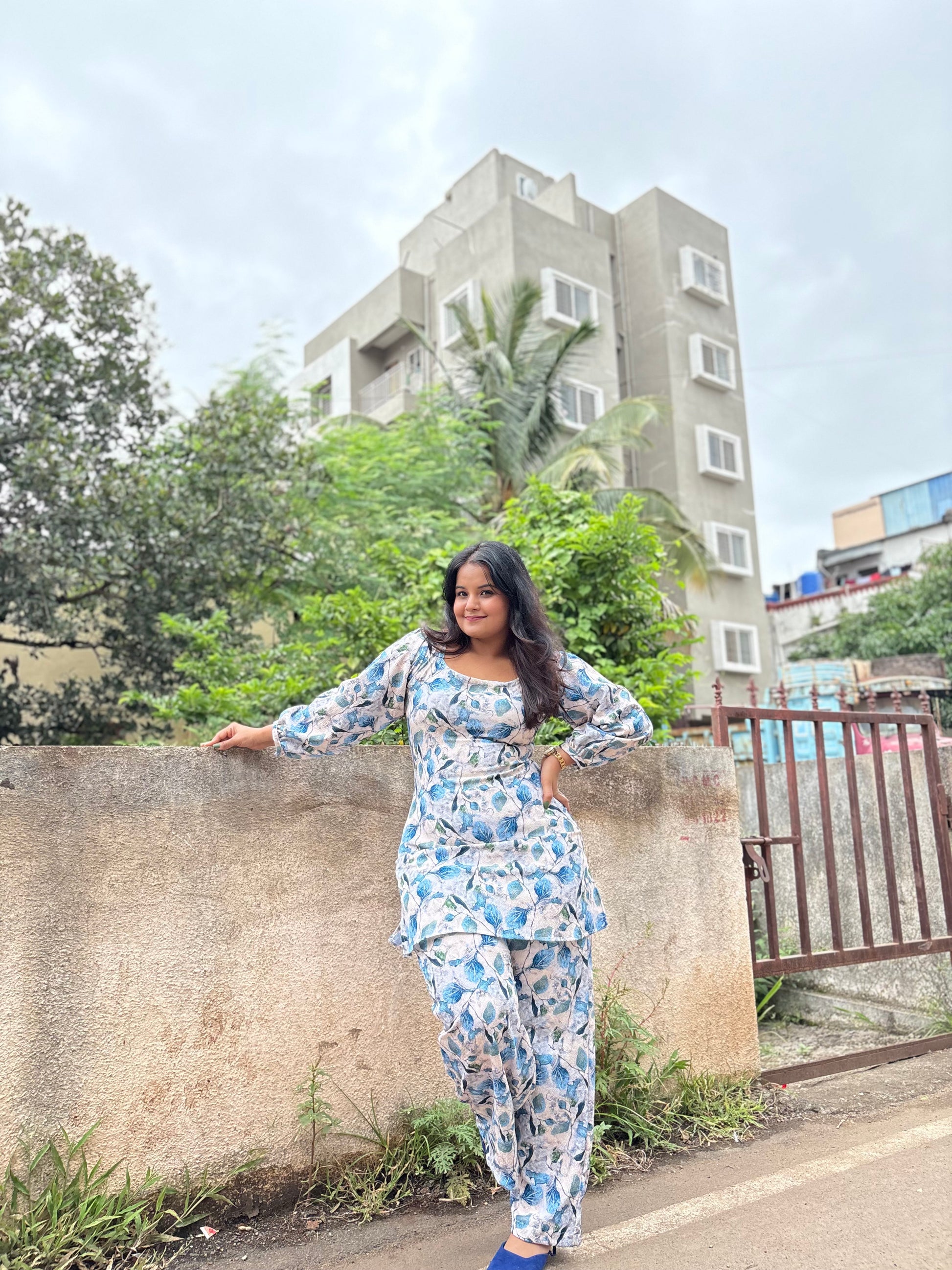 Blue petel co-ord set