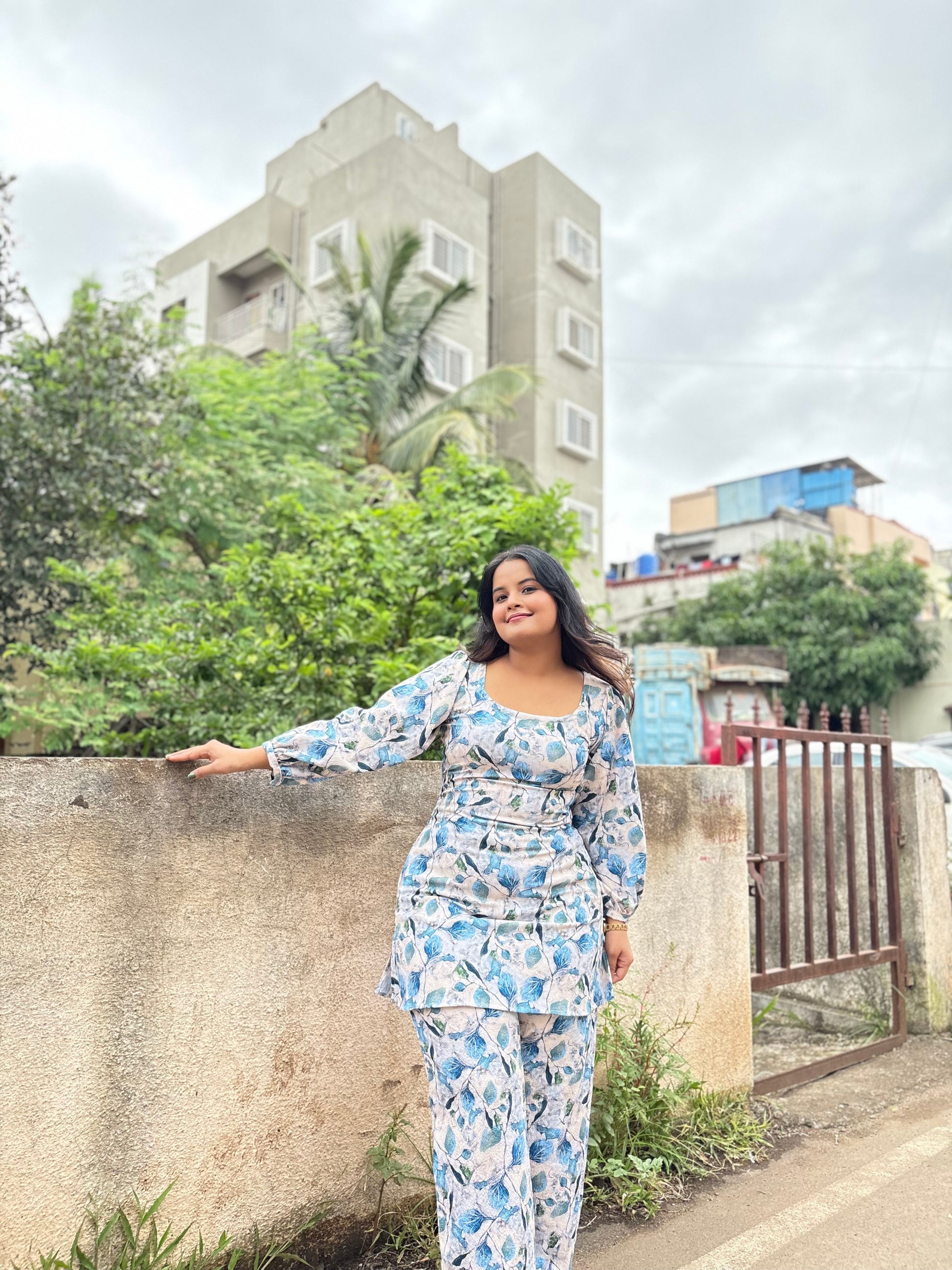 Blue petel co-ord set