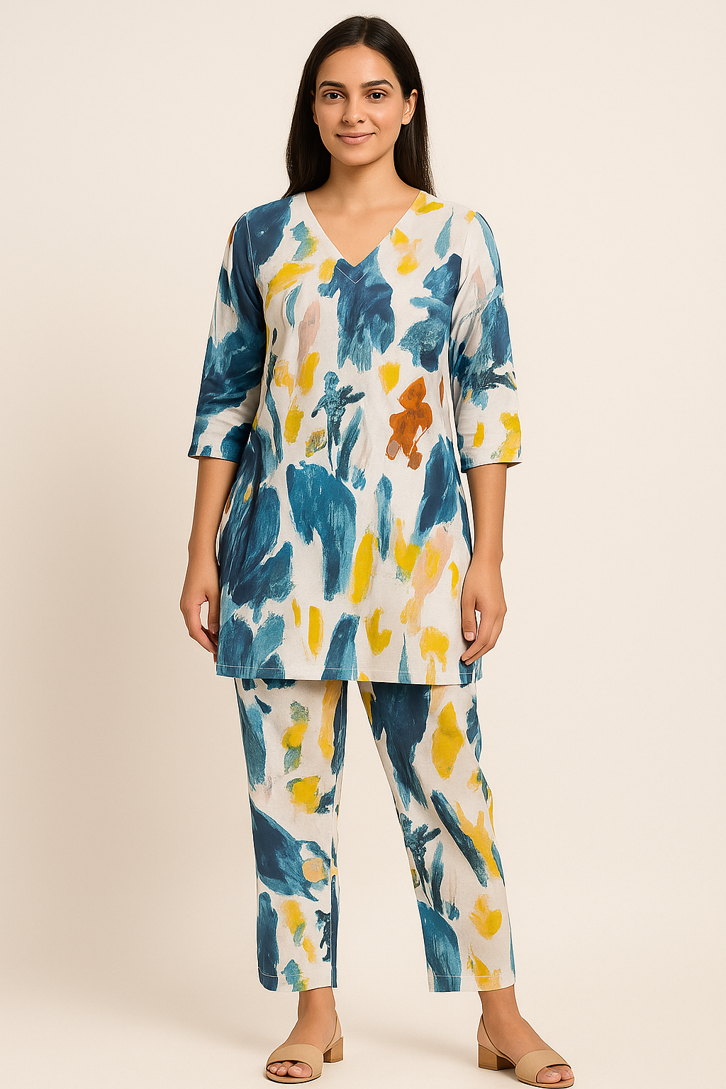 Blue Abstract Co-ord set