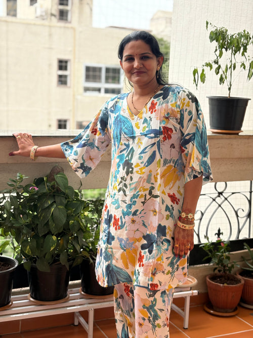 Blue Abstract Co-ord set