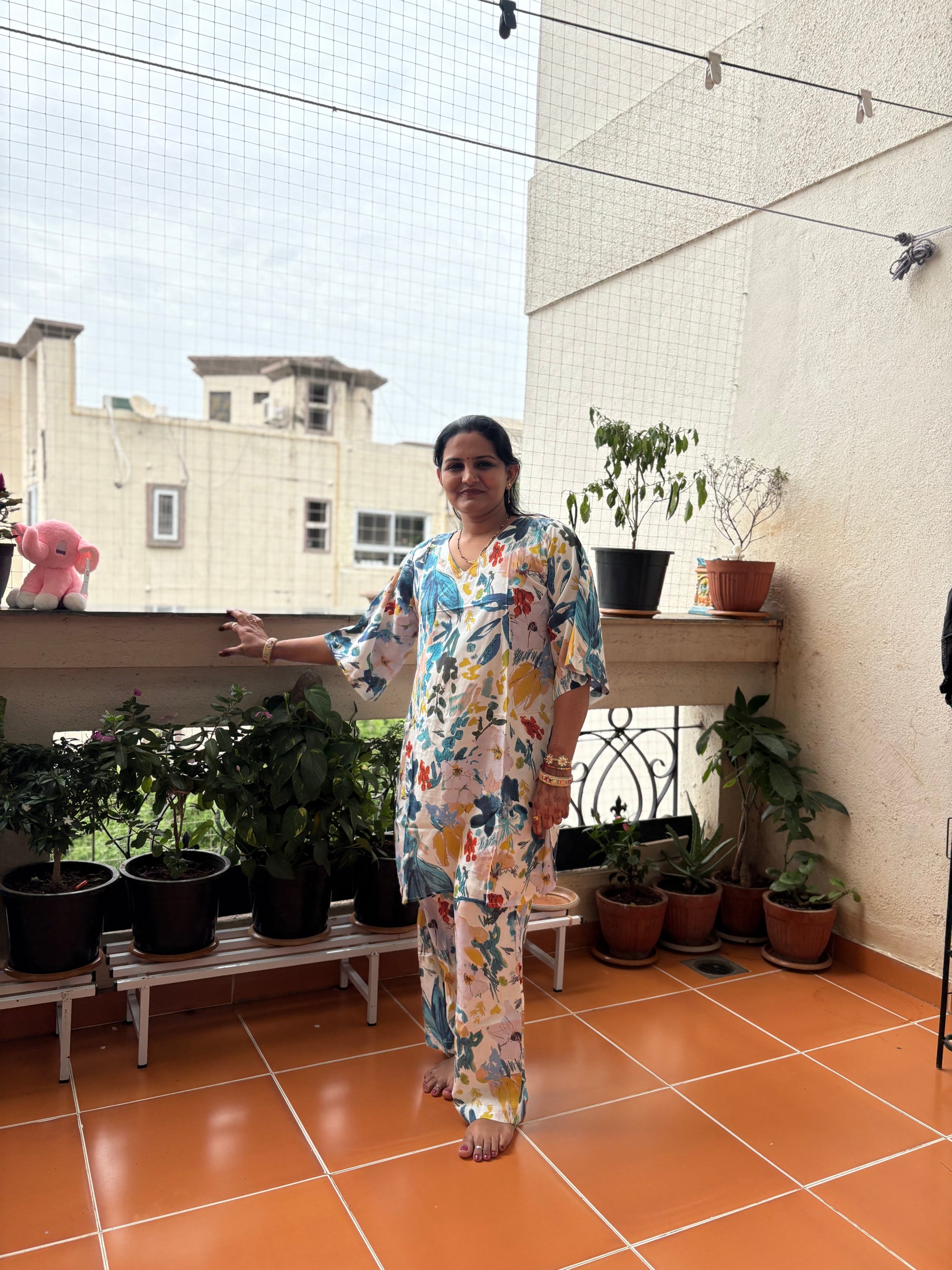 Blue Abstract Co-ord set