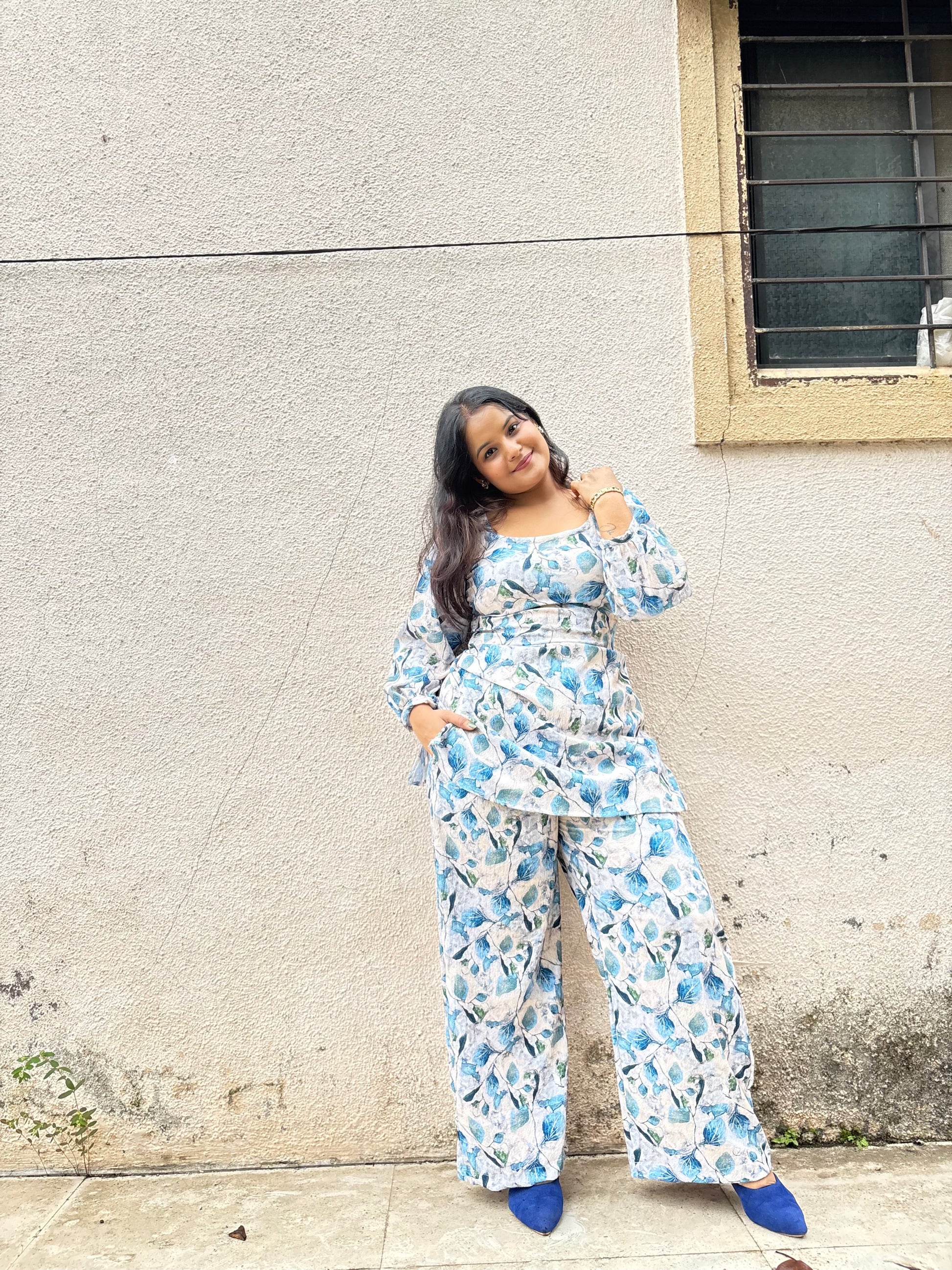 Blue petel co-ord set