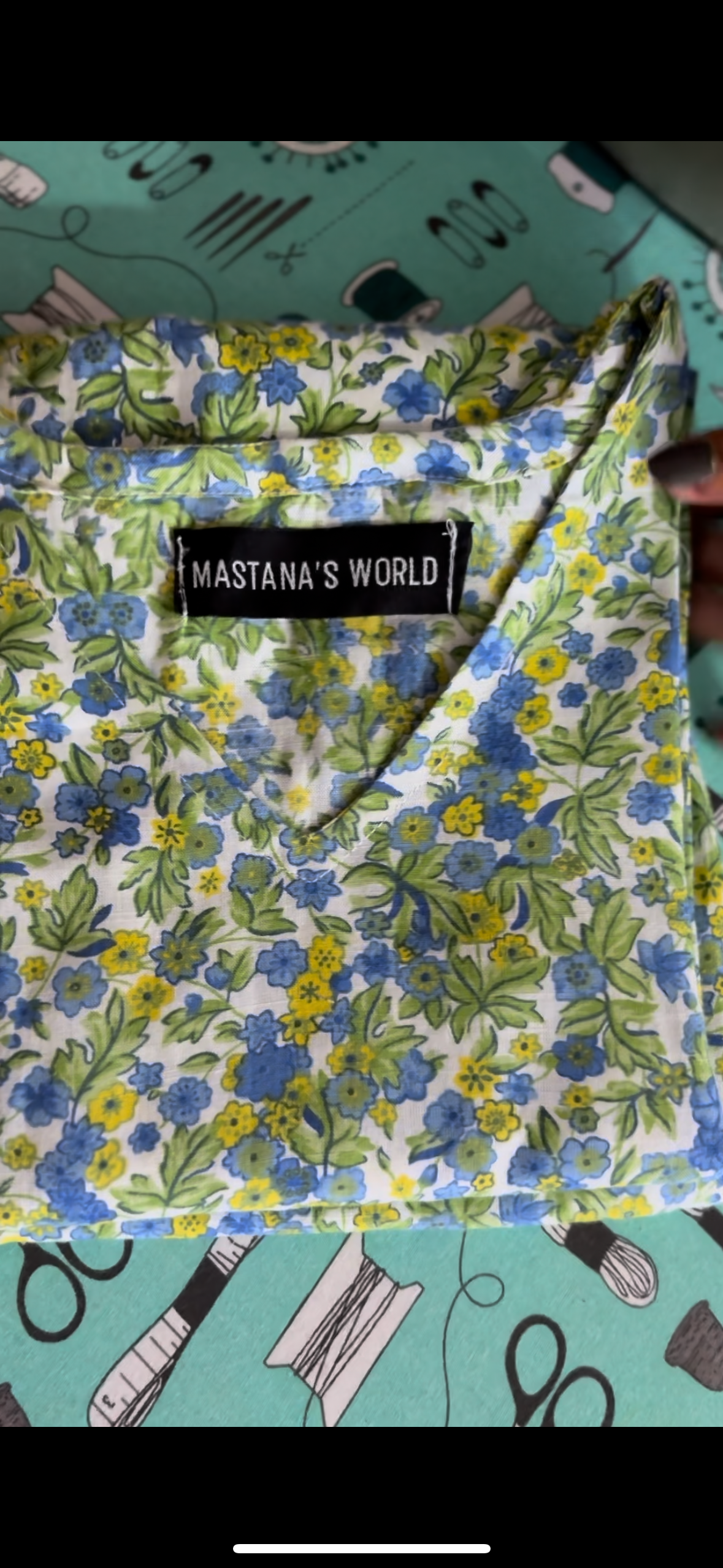 Lime green floral set